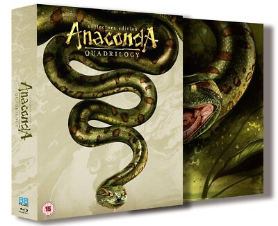 BRAND NEW Anaconda Quadrilogy Blu-ray Box Set 88 Films Horror SEALED Rare OOP