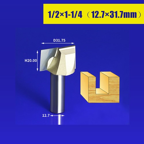 1/4" - 1/2" Surface Planing Bottom Cleaning Wood Milling Flat End CNC Router Bit - Picture 25 of 29