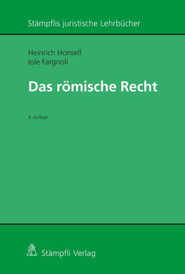 Thumbnail - Römisches Recht | Heinrich Honsell (u. A.) | Taschenbuch | Xxiv |