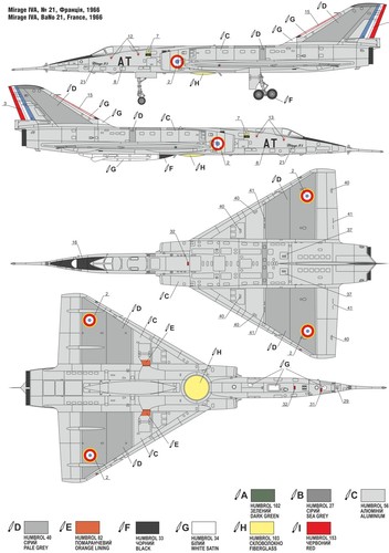 A&A Models 7204 - 1/72 Mirage IV A Strategic bomber - Picture 12 of 12