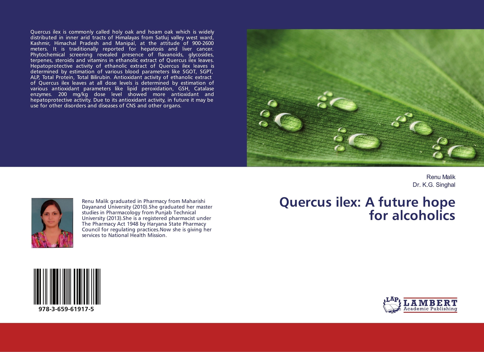 Thumbnail - Renu Malik (u. A.) | Quercus Ilex: A Future Hope For Alcoholics |