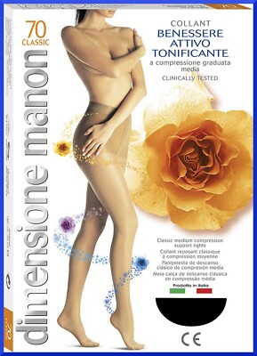 70 Denari Calze Contenitive Donne Collant A COMPRESSIONE GRADUATA