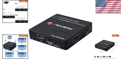 Dolby Vision 4K HDMI Splitter - 1 ingresso a 4 uscite con supporto audio premium - Foto 2 di 8