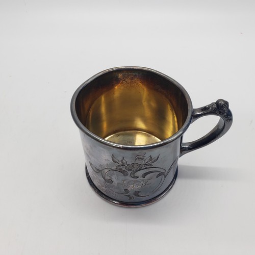 Pairpoint Mfg. Co New Bedford Mass. Quadruple Plate Cup Mug B430 - 第 5/11 張圖片