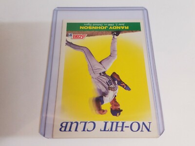 Rare 1991 Score Baseball Card Randy Johnson No Hit Club Seattle