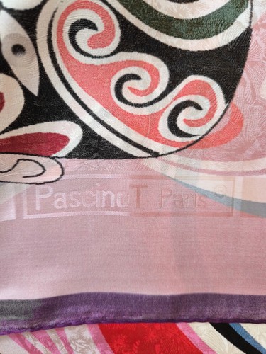 Pastinot Paris seta multicolore? sciarpa quadrata maschera cinese arte da indossare 88*92 cm - Foto 6 di 13