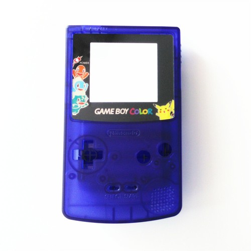 GBC Frontlit Front Light Set Clear Purple housing Shell Case For Game Boy Color - Picture 6 of 7
