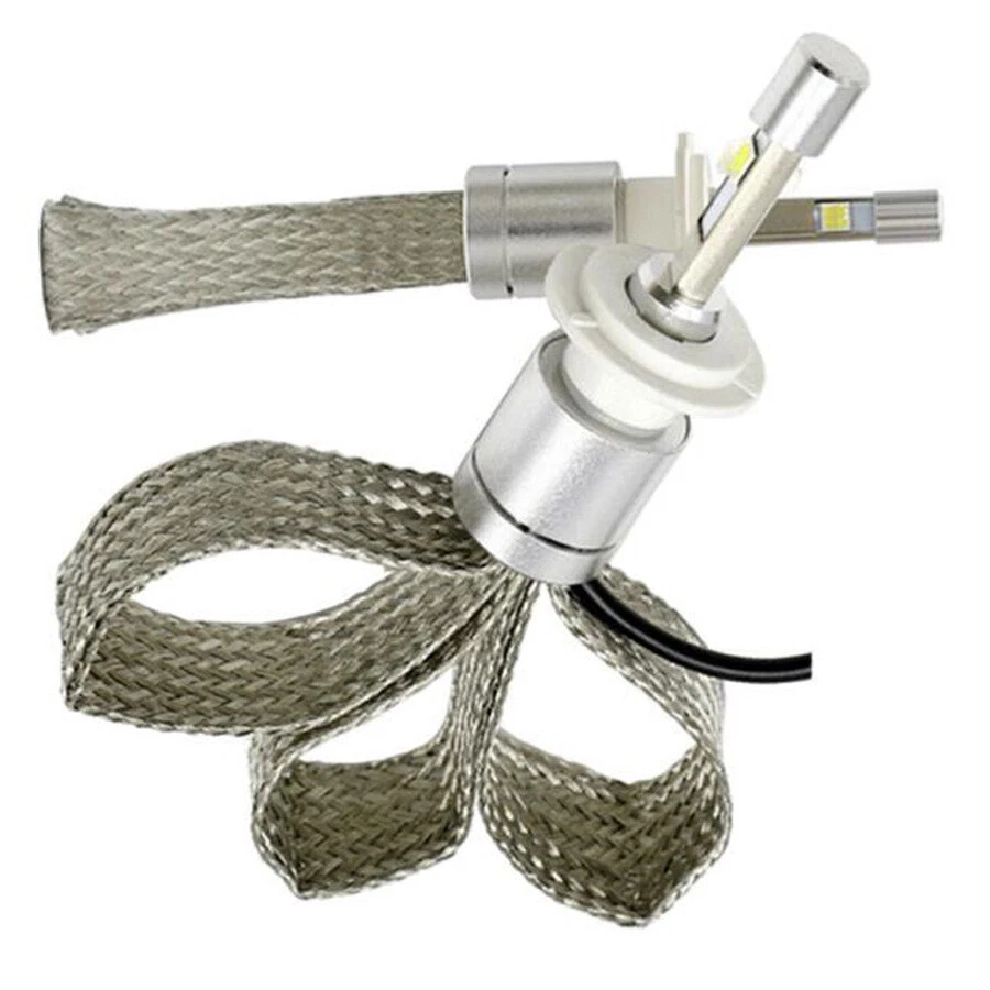 12-24伏2件装LED大灯LED H4灯泡80W H4汽车灯汽车配件灯 — 第 2/4 张图片