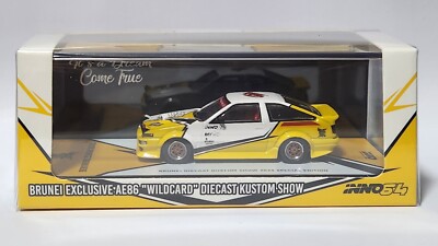 INNO64 トヨタスプリンタートレノ AE86 1:64 inno64 Toyota Sprinter AE86 WILDCARD Diecast Kustom Show