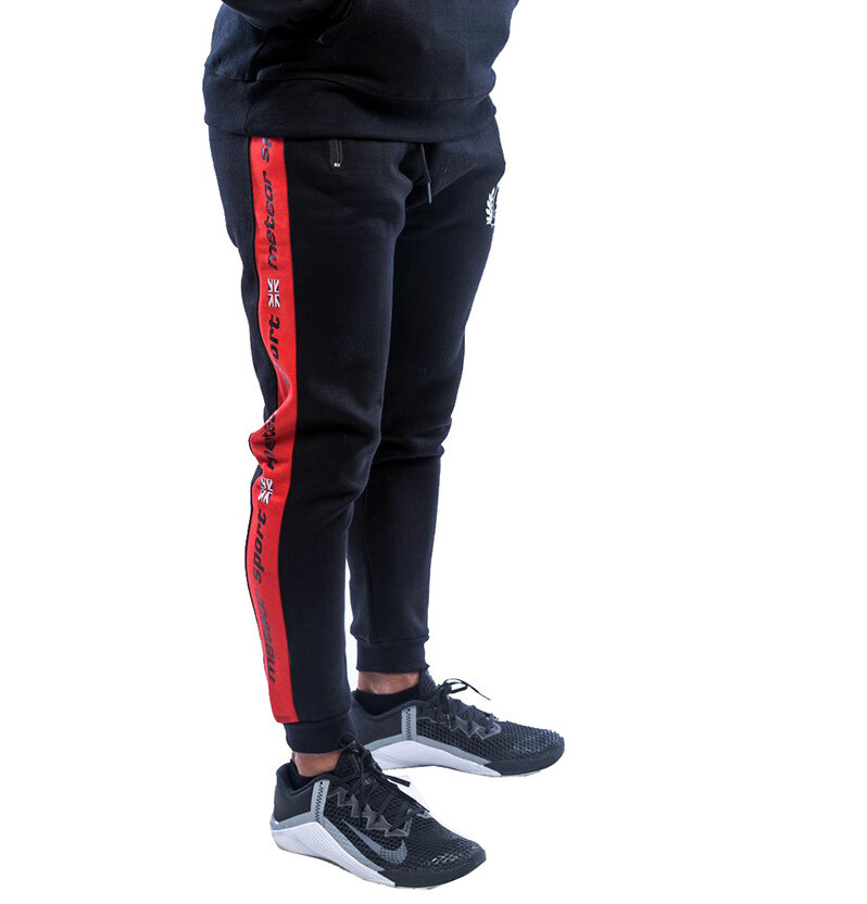 Mens Joggers Zip Pockets Trackpants Fleece Running Gym Cuffed Jogging