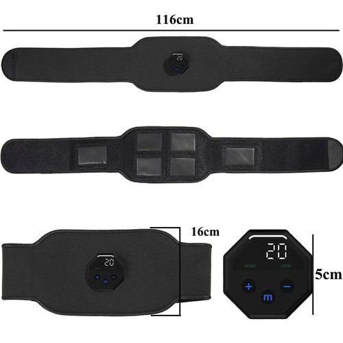 EMS Abdominal Toning Belt ABS Stimulator Muscle Toner Ab Fitness Workout Machine - Picture 15 of 16