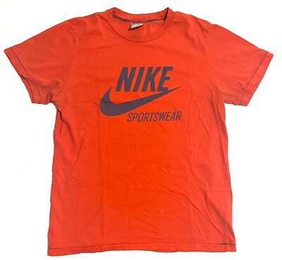 Vintage Nike Grey Tag T-Shirt Single Stitch Size Medium Swoosh