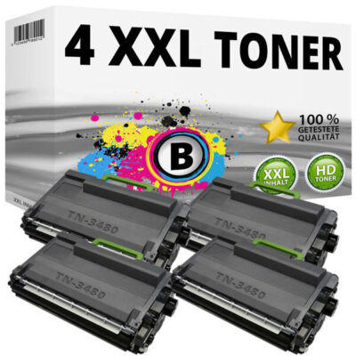 4 Toner kompatibel Brother TN-3480 HL-L5000D L5100DN L5200DW L6250DN L