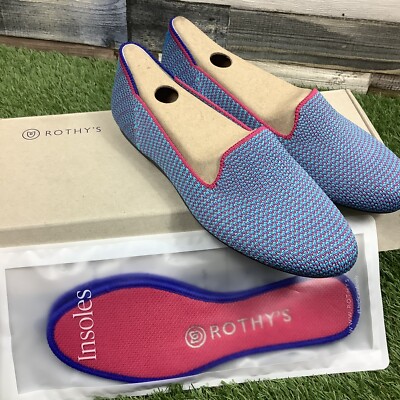 UK2,5 flache ultra bequeme Damenschuhe Rothys - mit Einlegesohlen - UVP 120 £ - US5