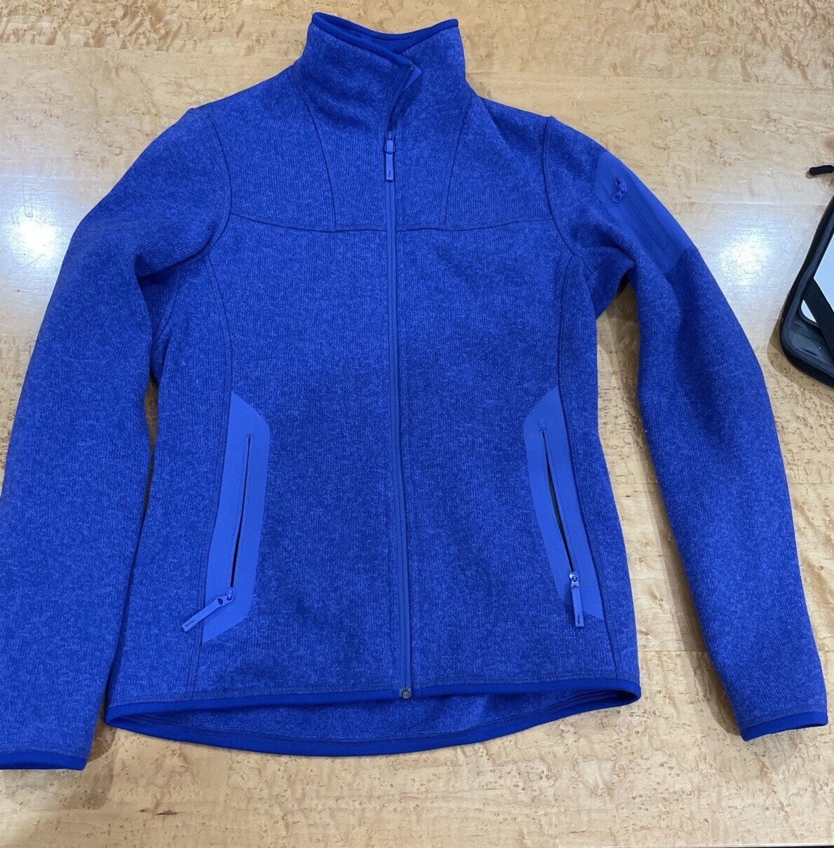 ARC'TERYX Arcteryx Fleece Covert Cardigan Giacca Zip Pervinca Blu Polartec Zip Taglia S