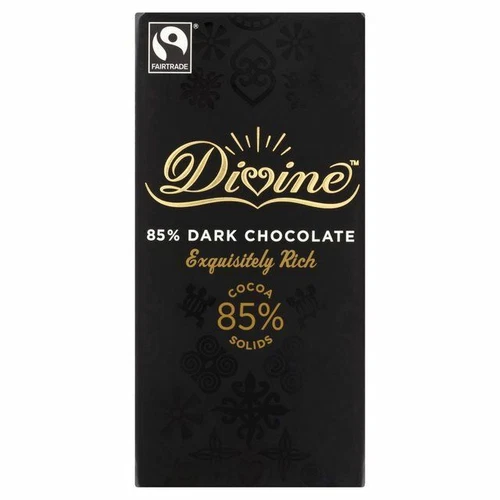 Divine 85% Dark Chocolate - 100g (0.22lbs)