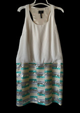 Laundry Shelli Segal Racer Back Sequin Knee Length Evening Dress Size 8