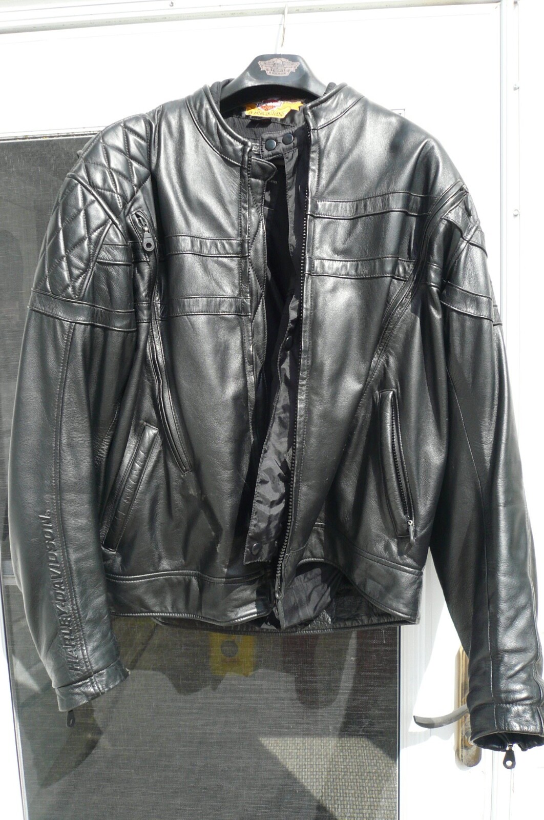 Harley Davidson FXRG Leather Jacket XL Gem