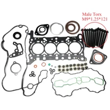 For 2016-2019 Chevrolet Cruze 1.4L 1.5L L4 DOHC 16V Head Gasket Bolts Set