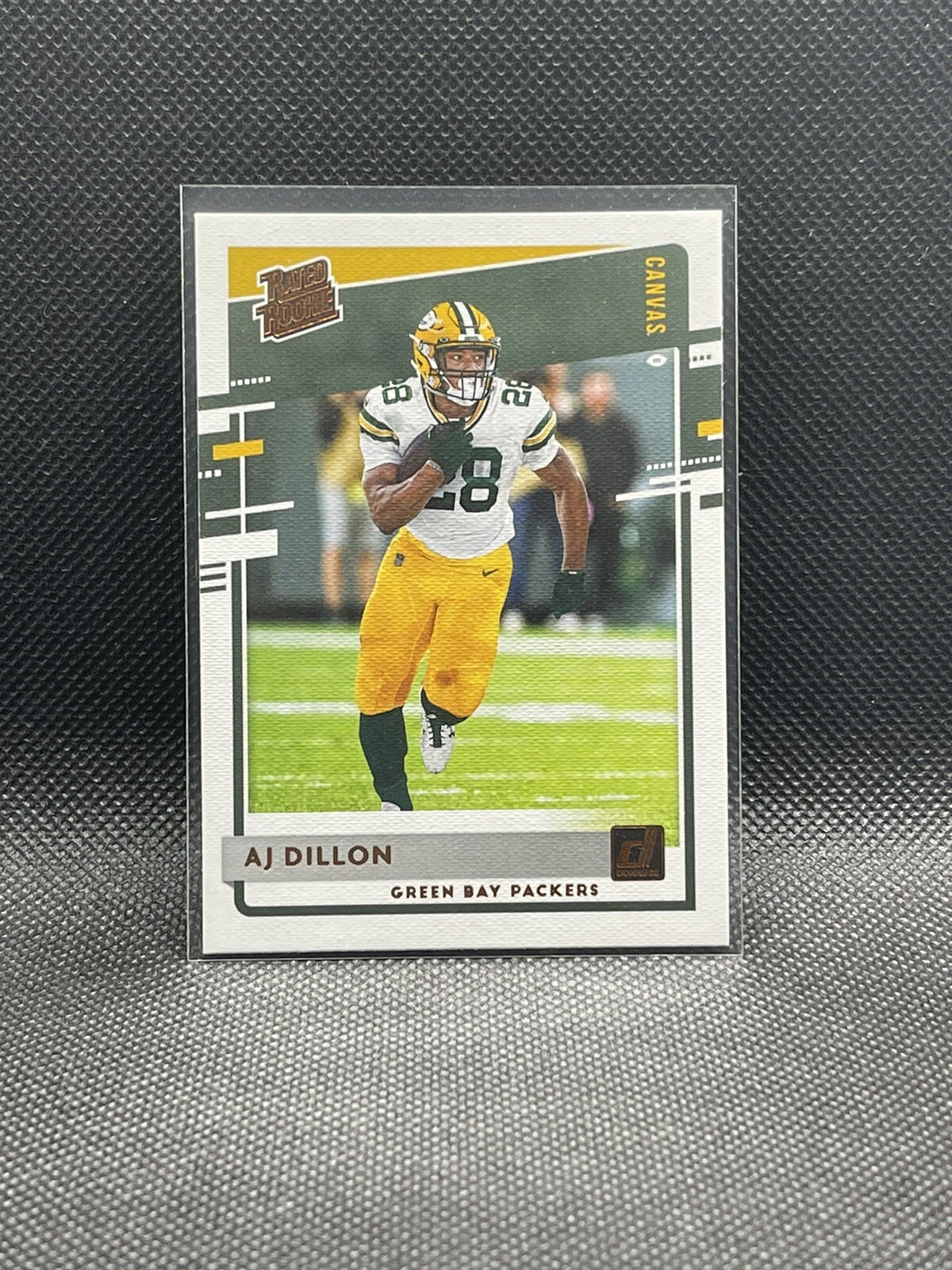 2020 Donruss Rated Rookie Canvas AJ Dillon #324