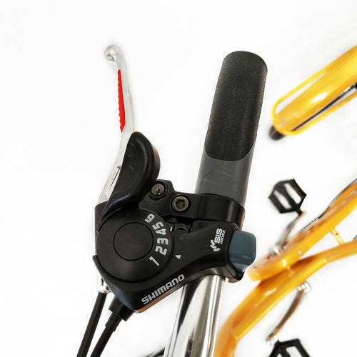 24In 6-speed Adult Tricycle Yellow Trike 3-wheels Bike w/Shopping Basket Outdoor - Bild 8 von 19