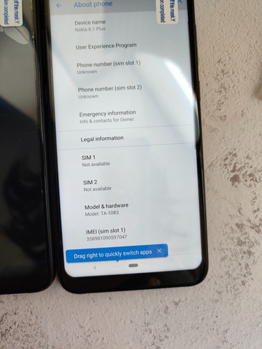 Nokia 6.1 Plus (X6) 32GB/64GB Unlocked 4G android Global version Google play - Afbeelding 21 van 24