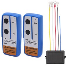 2PCS 12V Wireless Winch Remote Control Kit Controller Switch for Winches