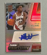 BRYSON WILLIAMS 2022-23 Panini Chronicles Elite Turn of the Century Autograph RC