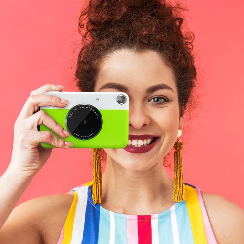Kodak Printomatic 5MP Instant Print Camera (Green) Photo Paper 75 Sheets Bundle - Picture 7 of 7