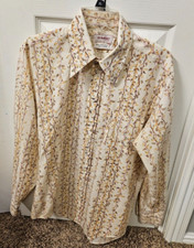 Mens Vintage Target Brand Shirt 16.5x34 1970's/1980's - 65 Polyester/35 Cotton