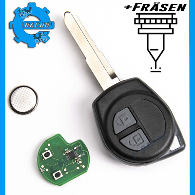 FUNKSCHLÜSSEL FÜR SUZUKI SWIFT SX4 SPLASH ONLY DIESEL 3714555J60 433MHZ + FRÄSEN