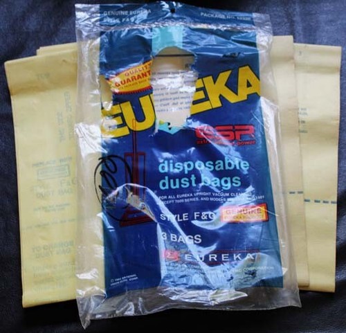 EUREKA Vacuum Bags ~ F & G F&G ~ Pack of 6 Bags ~ Eureka Genuine ~ Open Pack - Picture 3 of 3
