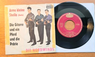 DIE NORDWINDS ''Arme Kleine Sheila'' D 60er TOMMY ROE CV 7'' PS 45 Rock 'n' Roll