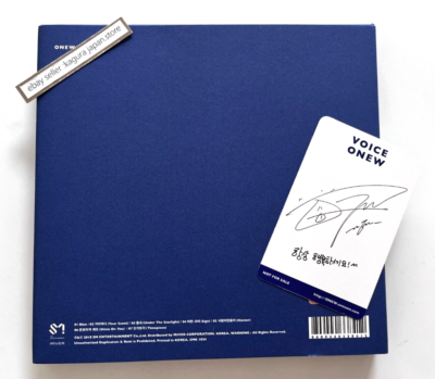 SHINee ONEW VOICE Blue ver. 1st Mini Solo Album 2018 CD + Official