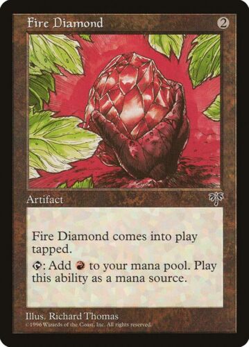 MTG Fire Diamond - Mirage Artifact - MIR LP - Free Shipping! - Picture 1 of 1