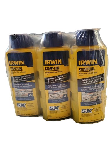 IRWIN 4935518 Strait-Line Blue Of Level 1 Marking Chalk 8 oz. ( Case Of 24) - Picture 2 of 5
