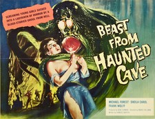 Beast from Haunted Cave (1959) Film Noir DVD Public Domain Film (Disc Only)