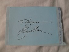 GLENN CLOSE AUTOGRAPH  Signed autograph book page FATAL ATTRACTION