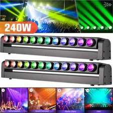 2Pcs 12X20W LED Stage Moving Head Beam Bar Light RGBW DMX Disco Party Lighting