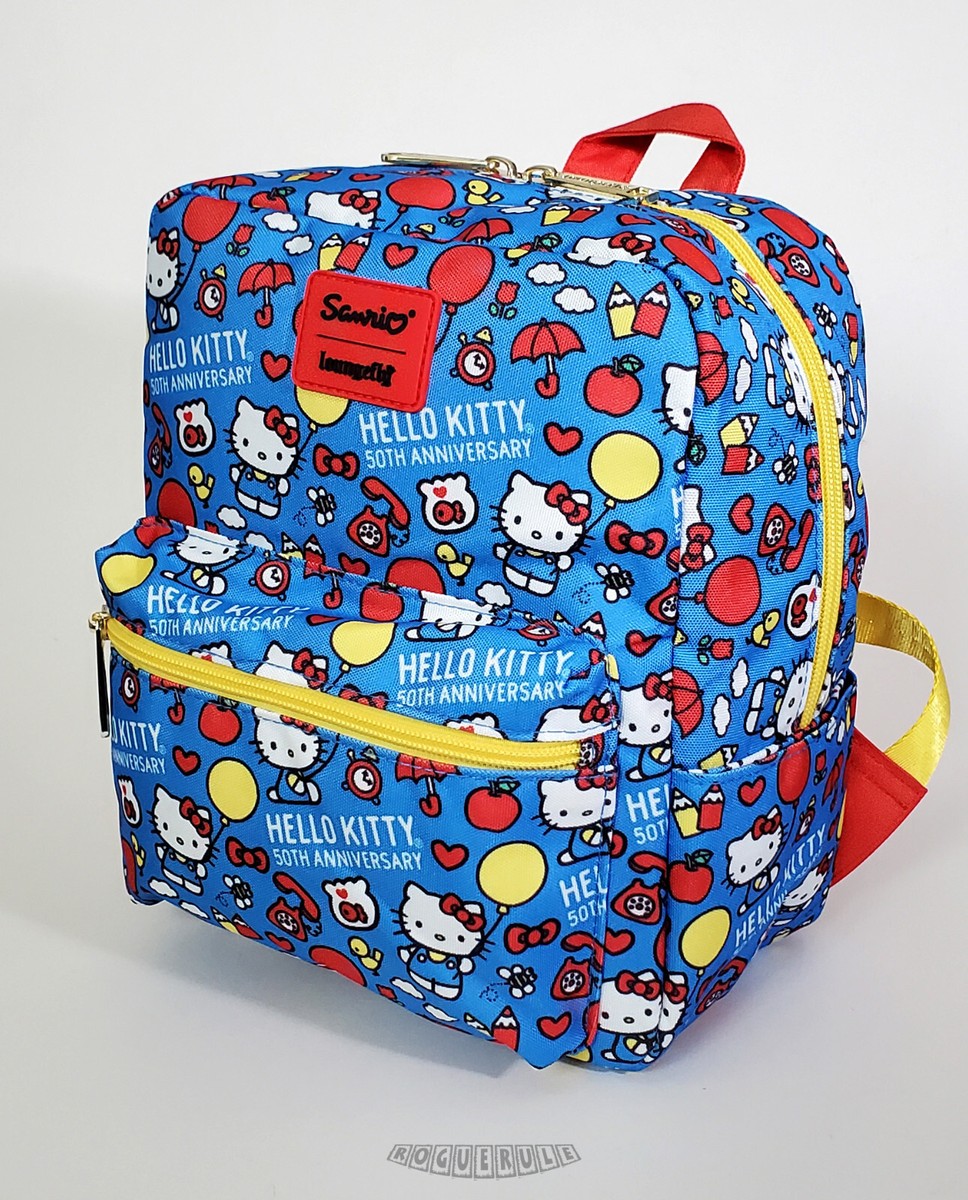 hello kitty 50th anniversary backpack Sanrio Metallic Gold Mini Within the celebratory Hello Kitty 50th Anniversary motif Real Littles Hello Kitty 50th