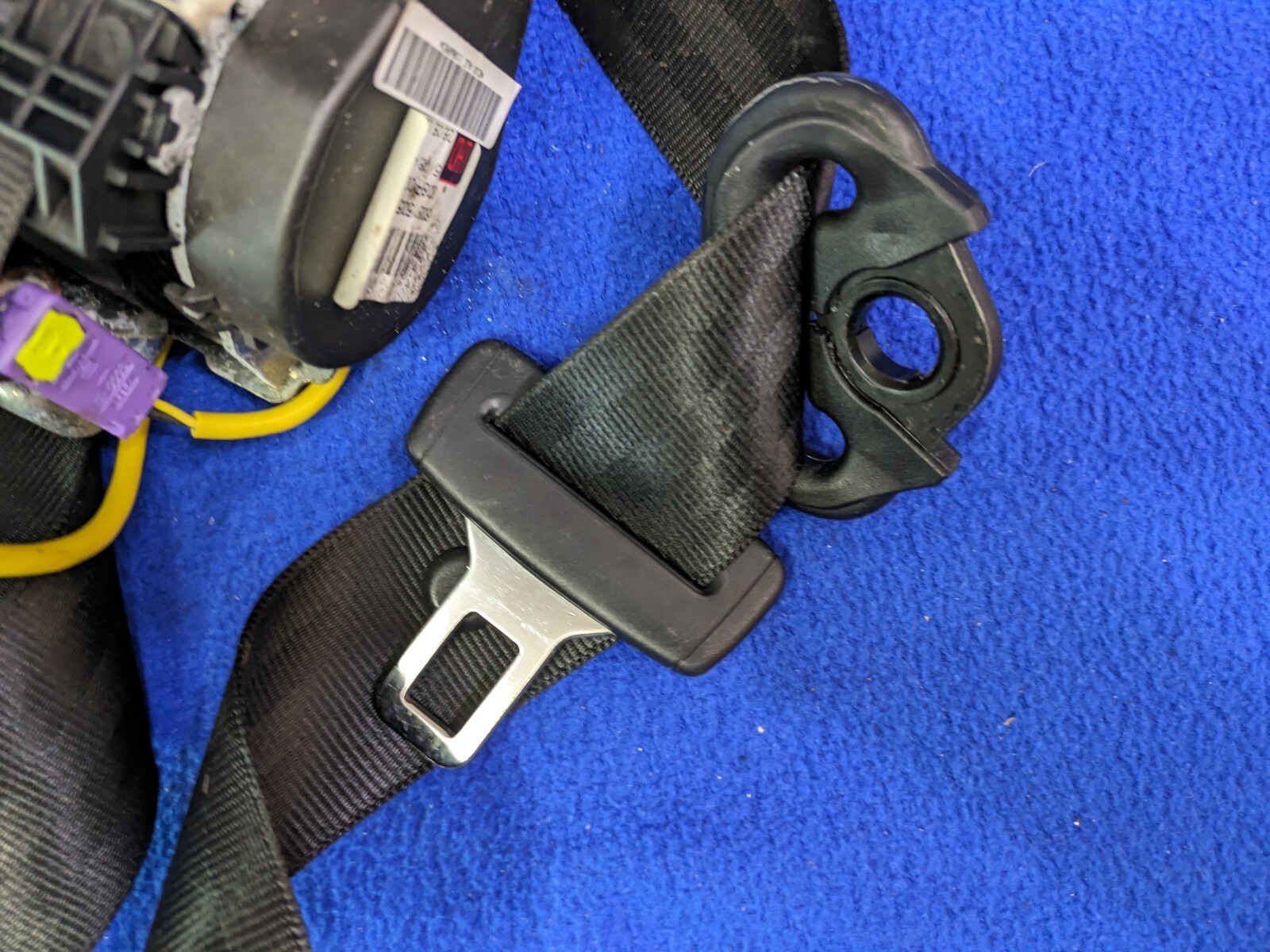 black 06-12 Bentley Continental Flying Spur Front Right Side Seat Belt OEM