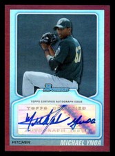 2010 Bowman Michael Ynoa Red Foil Auto Autograph 17/50 JX3651