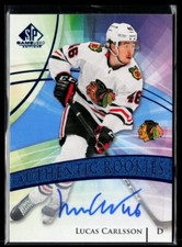 2020-21 SP Game Used Blue Lucas Carlsson RC #177