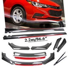 Front Lip Chin Bumper Splitter For Chevrolet Cruze Carbon Fiber Side Skirt Front Lip Chin Bumper Splitter For Chevrolet Cruze Carbon Fiber Side Skirt