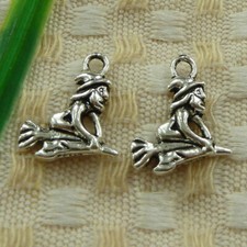 240 Pcs Tibetan Silver Witch Charms Pendant 18X14MM S3510 DIY Jewelry Making