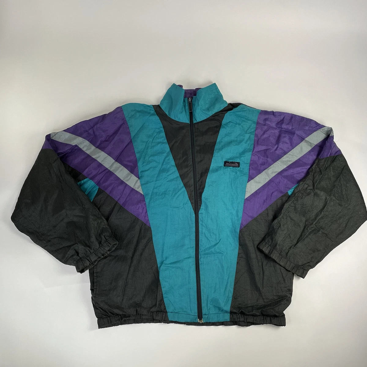 Vintage For The Forward Life Jacket XL Colorful Womens Full Zip Windbreaker Used