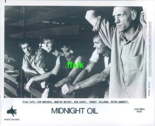 Press Photo: MIDNIGHT OIL 8x10 B&W 1993