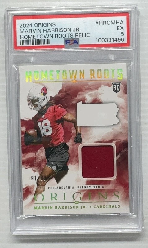 Marvin Harrison Jr. Panini Origins Hometown Roots Relics #HROMHA Base