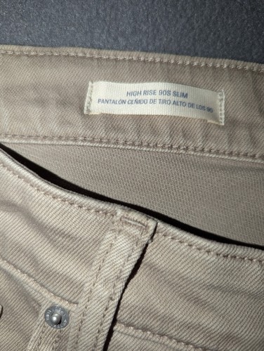 NUEVO UNIVERSAL THREAD PRODUCTS PANTALONES VAQUEROS BEIGE TOSTADO TIRO ALTO AÑOS 90 SLIM TALLA 18 - Imagen 6 de 8