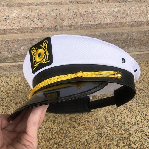 Navy Cap and Women Yacht Captain Hat Sailor Costume Accessories - Bild 8 von 10